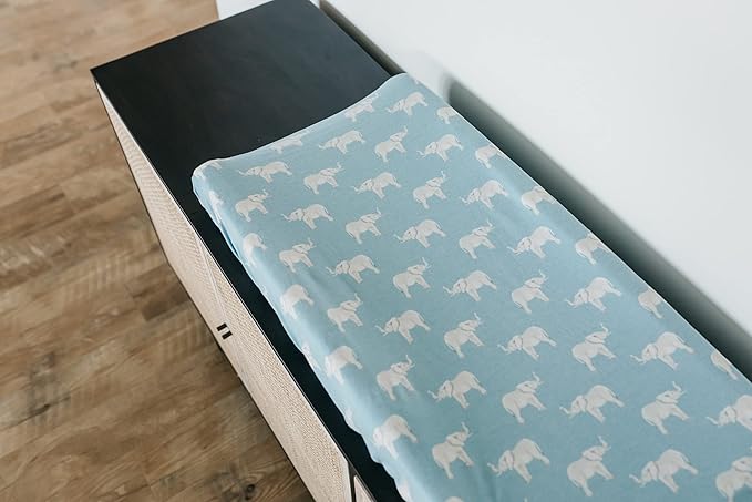 Copper Pearl Premium Knit Changing Pad Cover Soft, Stylish, and Universal Fit for All Standard Diaper Changing Pads, Trendy Design Changing Pad Covers, Peanut