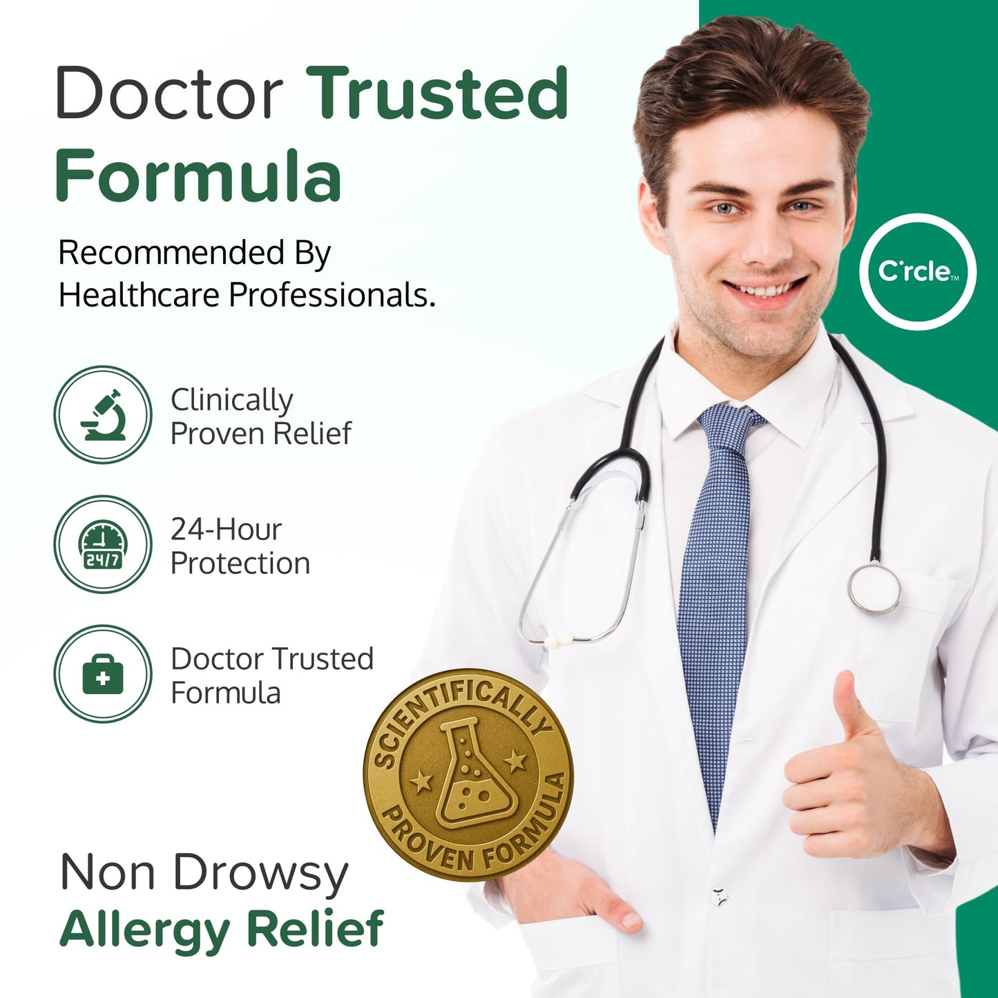Fluticasone Nasal Spray Allergy Relief - 24 Hour Non Drowsy Allergy Nasal - Nose Spray Relief for Sinus Allergies - Prescription Strength Fluticasone Propionate 50mcg - 3 Month Supply