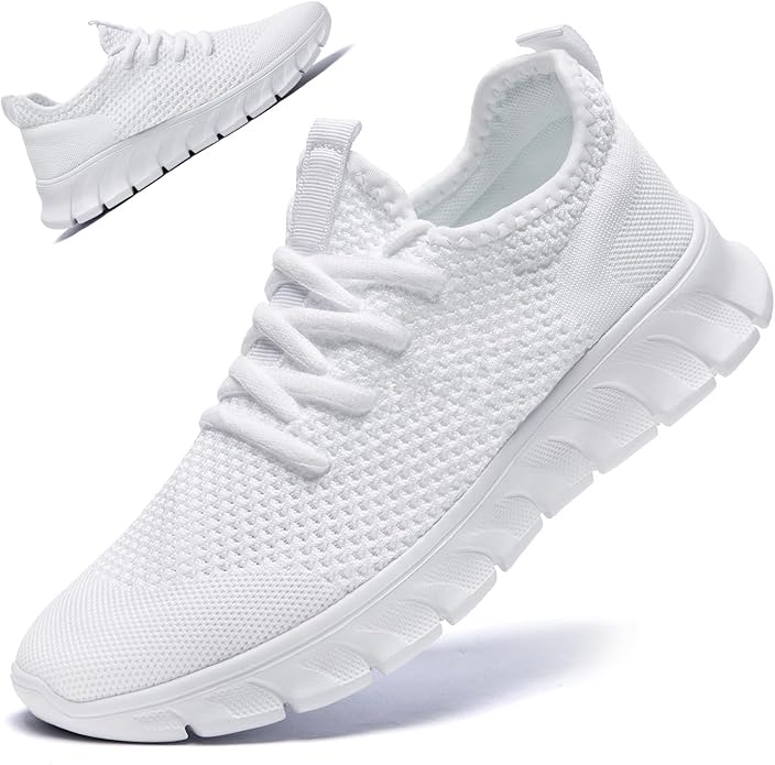 RJYWGS Running Shoes for Men Womens Walking Tennis Gym Sneakers Slip On Comfortable Lightweight Athletic Workout Fashion S...