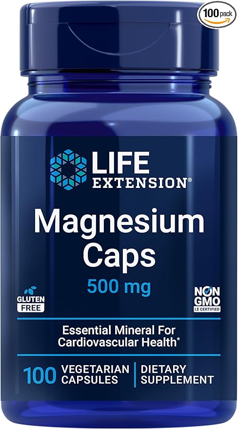 Life Extension Vitamin C & Quercetin Plus Magnesium for Immune Support, Heart Health, Bones, Metabolism - 250 Tablets, 100 Capsules