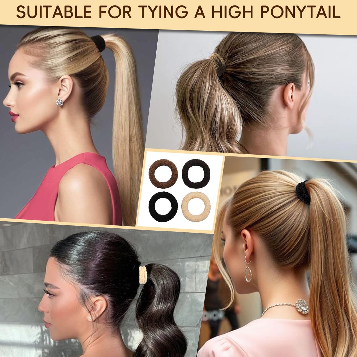 Womens hair ties,Boho Hair Ties 20pcs,anti breakage hair bands,ponytail holders,no damage for thick and thin hair,elastics hairt