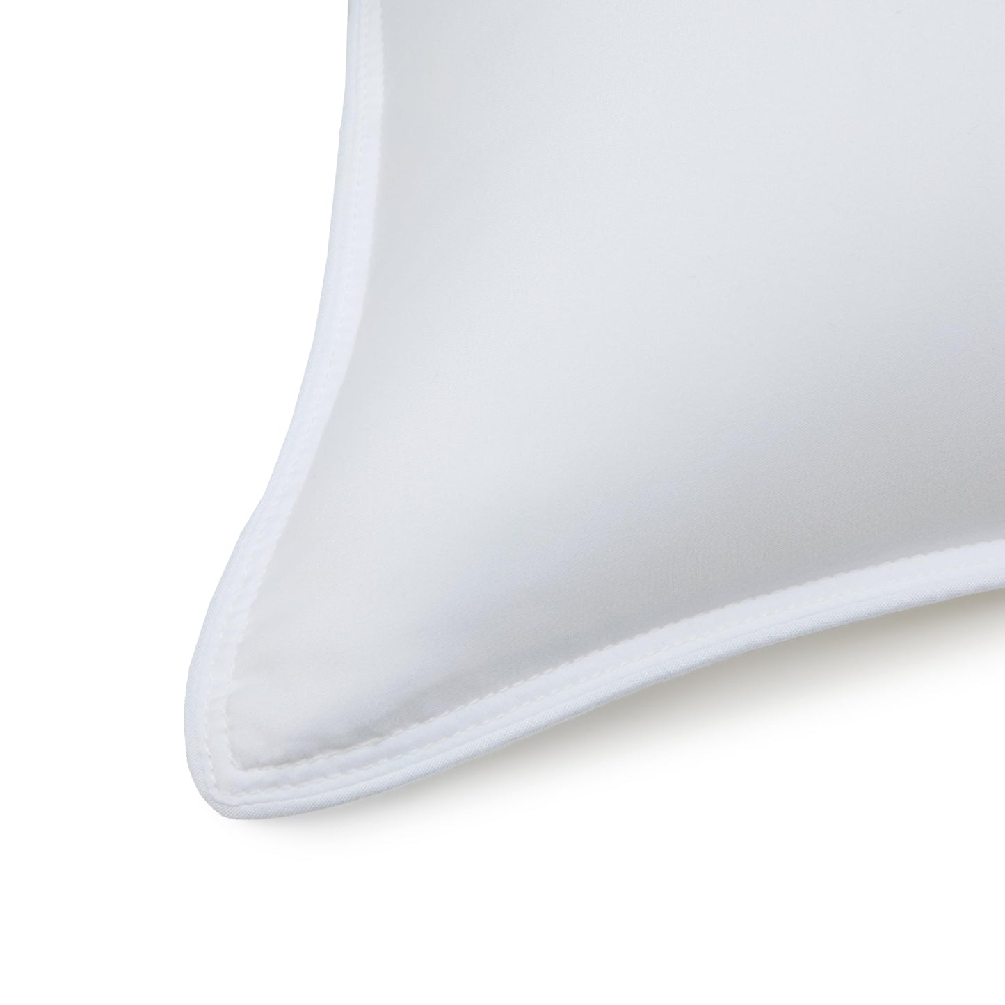 Amazon Basics Down Alternative Pillow for Back Side Sleepers, Medium Density, Standard Size, 26" x 20", 2-Pack, White