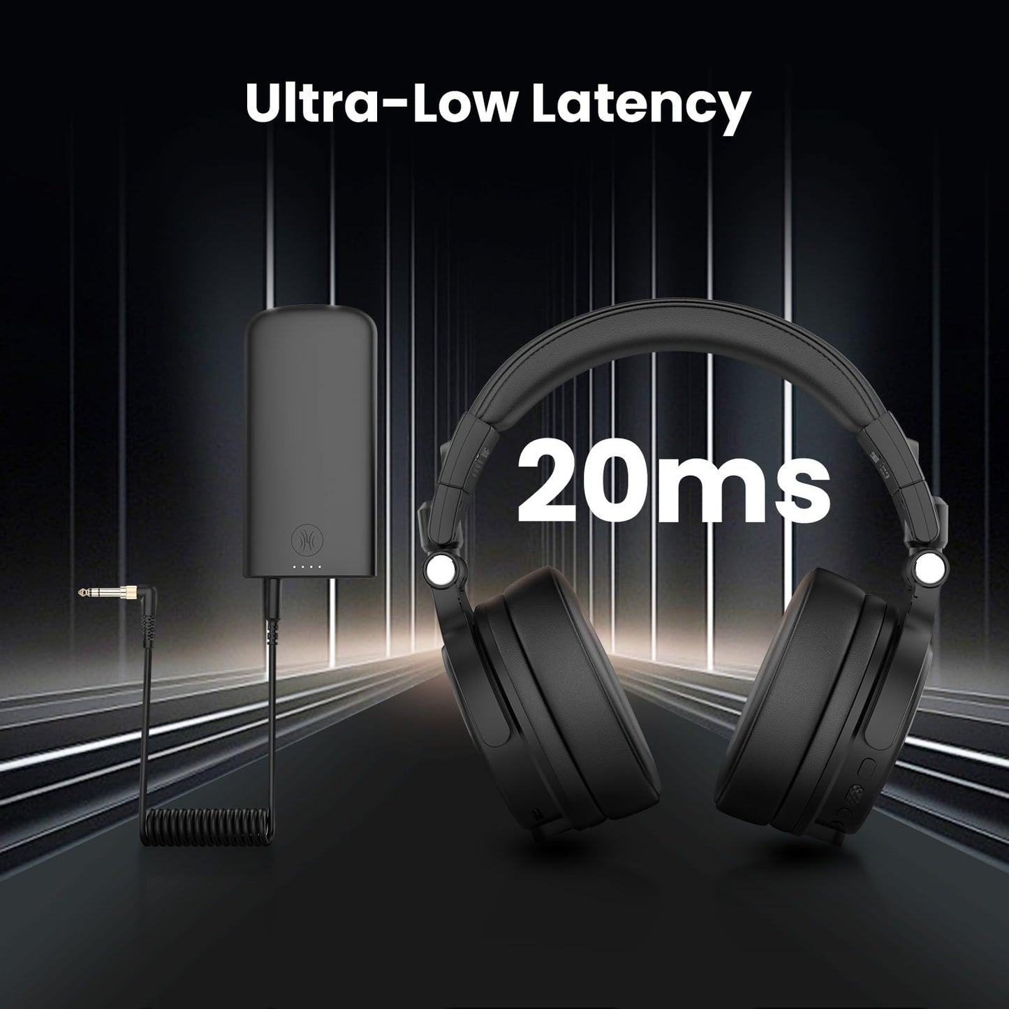 Oneodio Studio Max 1 Wireless Over-Ear Dj Headphones, 120H Playtime, Hi-Res/Ldac Audio, 20Ms Low Latency, Dongle/Bluetooth/6.35M