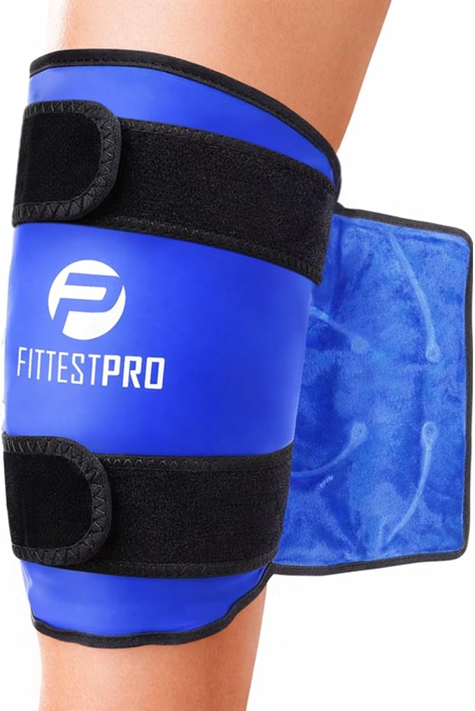 Fittest Pro Knee Ice Pack Wrap for Pain Relief, Reusable Hot and Cold Therapy Wrap for Swelling, Recovery, and Therapy for...