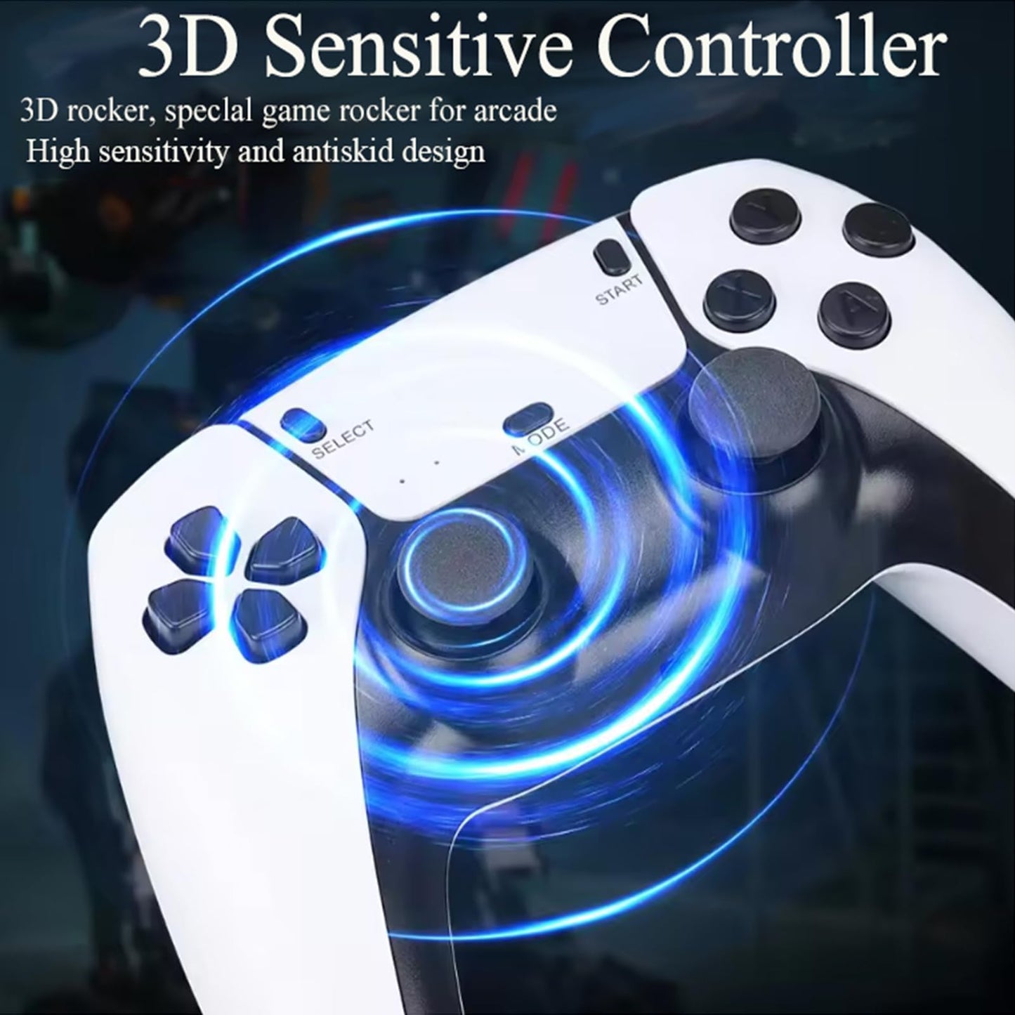 2025 New Upgrade Retro Gaming Console,m15 game stick Retro Game Stick 20000+ Games with 23 Emulators, HDMI Plug and Play TV Video Game Stick 4k with 2 Wireless Controllers, Gift for Families, Adults (64G)