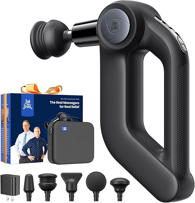 BOB AND BRAD D5 Pro Massage Gun with 13mm Amplitude, FSA-HSA Eligible, Professional Deep Tissue Percussion Massage Gun, Er...