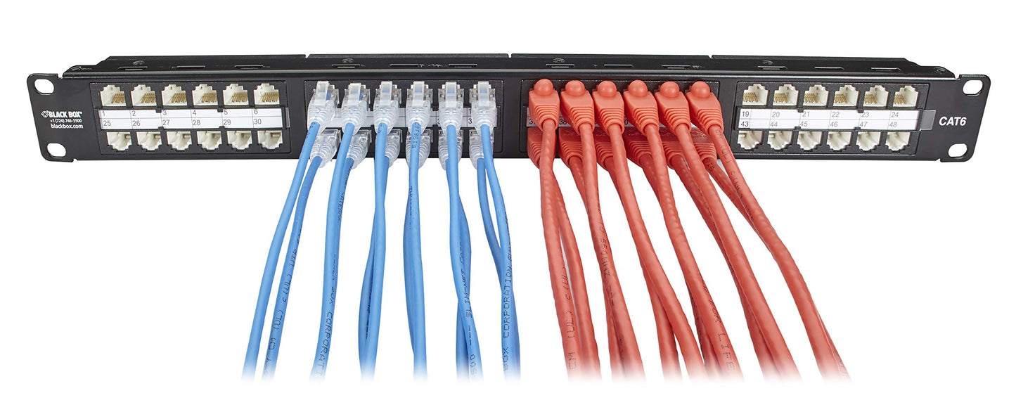 Black Box Cat6 250-Mhz 28Awg Snagless Patch Cable Utp Cm Pvc Rj45 Rd 3Ft