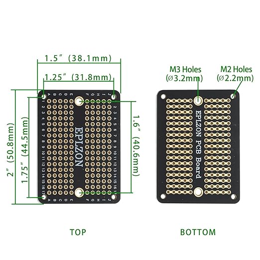 Solderable Breadboard PCB Board Gold-Plated Solder Breadboard for DIY Electronics Projects Apply to Arduino Soldering Projects 3.5"x2.05" (5 Pack + 2 Mini Board, Black)