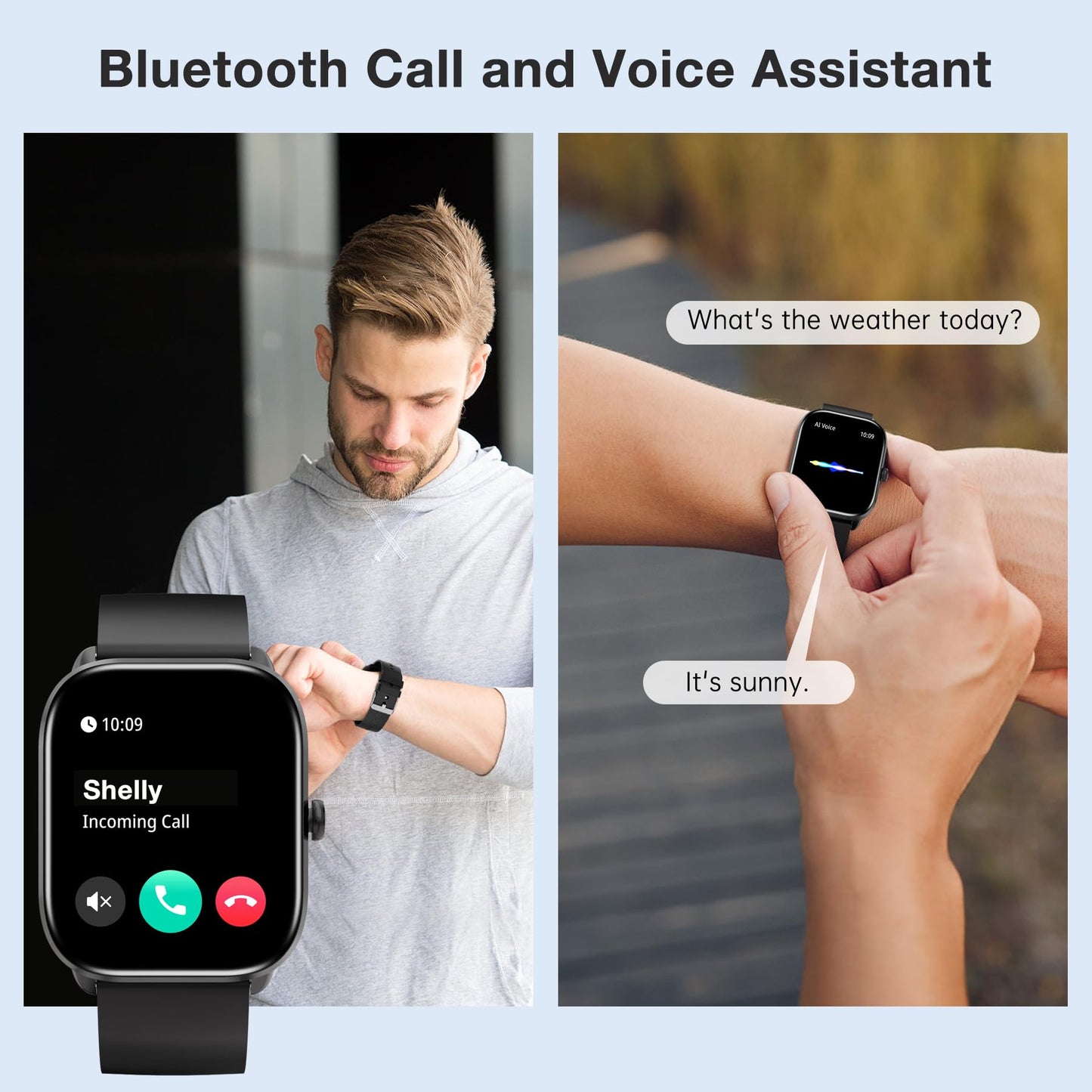 Bribejat Smart Watch For Men Women(Answer/Make Call), Hd 1.95 Zinc Alloy Case Smartwatch, Waterproof Fitness Tracker Pedometer
