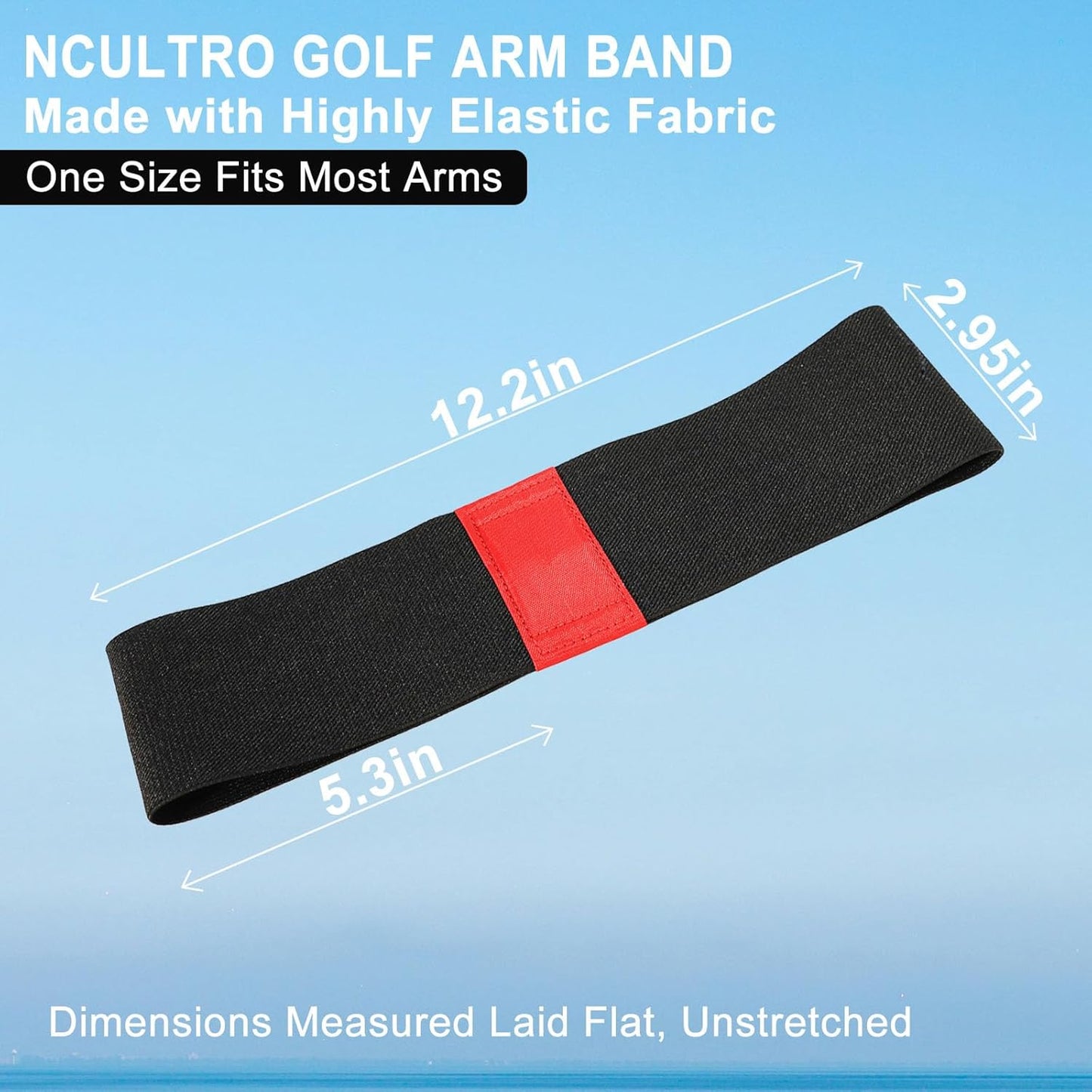 Golf Swing Band, Golf Arm Band Training Aid - Adjustable Golf Connection Band for Swing Plane & Muscle Memory, Golf Swing Training Aid for Driving Range and Final Putt Practice