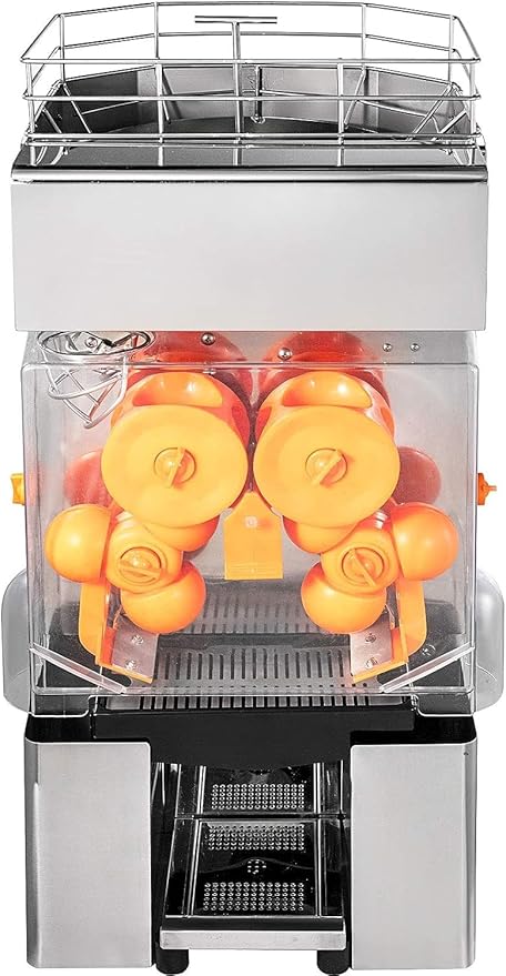 Commercial Juicer Machine, Oranges Juice Machine with Pull-Out Filter Box Commercial Orange Juicer 22-30 Oranges Per Minute, 110V Juice Extractor, 120W Orange Squeezer (E4)