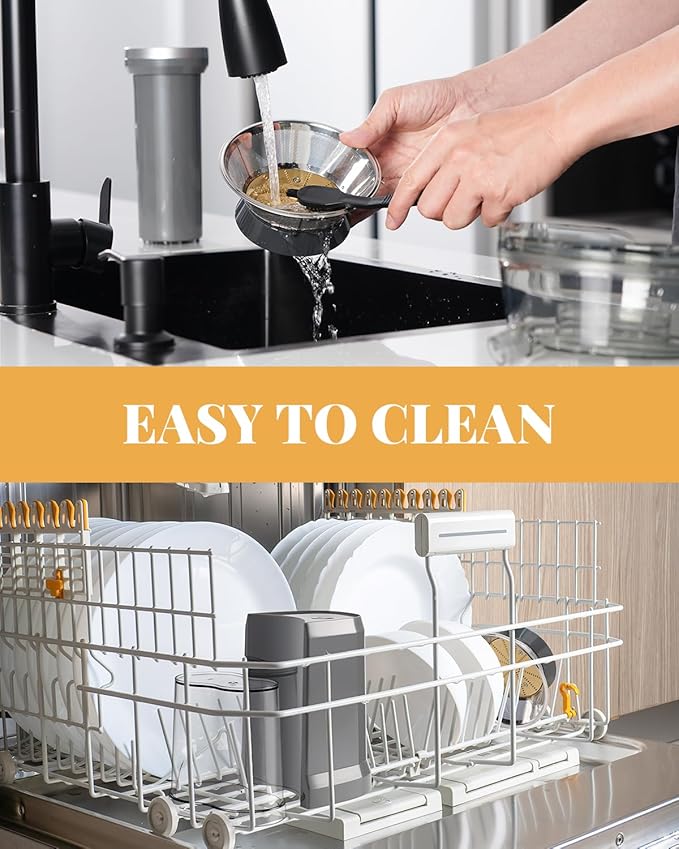 GDOR Powerful 1200W Juicer Machine, 3.2" Wide Chute, Titanium-Enhanced Blade, Heavy-Duty Copper Motor, Dual Speed Centrifugal Juice Extractor, BPA-Free, Silver