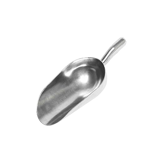 Thunder Group ALTWSC058 Scoop, 58 oz. Capacity, Tapered Bowl, Contoured Handle, Rust-Proof, Aluminum, NSF, Pack of 12