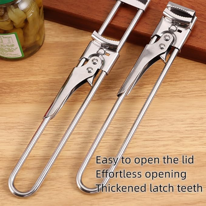 Wavhang Jar Opener, Jar Opener for Weak Hands, Multifunctional Adjustable Can Opener, Adjustable Stainless Steel JarOpener, For Seniors, Kids, Weak Hands (2L)
