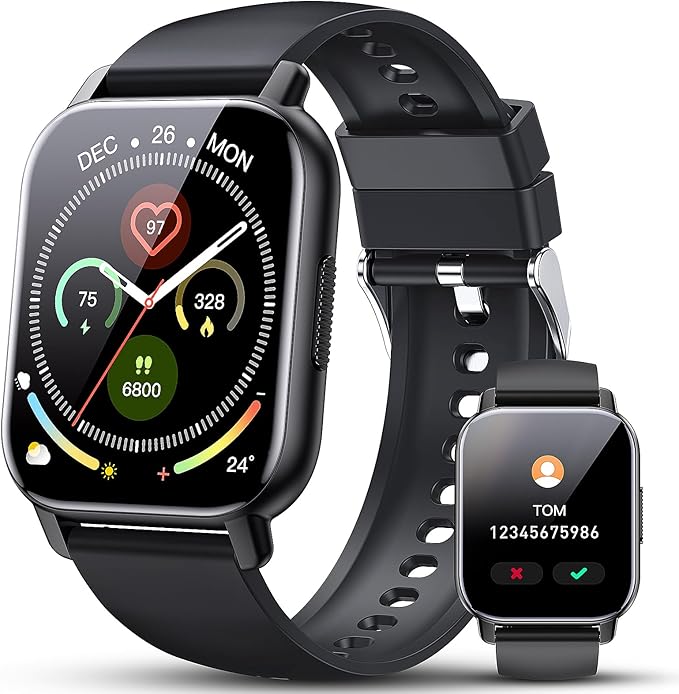 Smart Watch for Men Women, 1.85" HD Touchscreen Fitness Tracker with Bluetooth Calling, 2025 Fitness Watch with 110+ Sport...