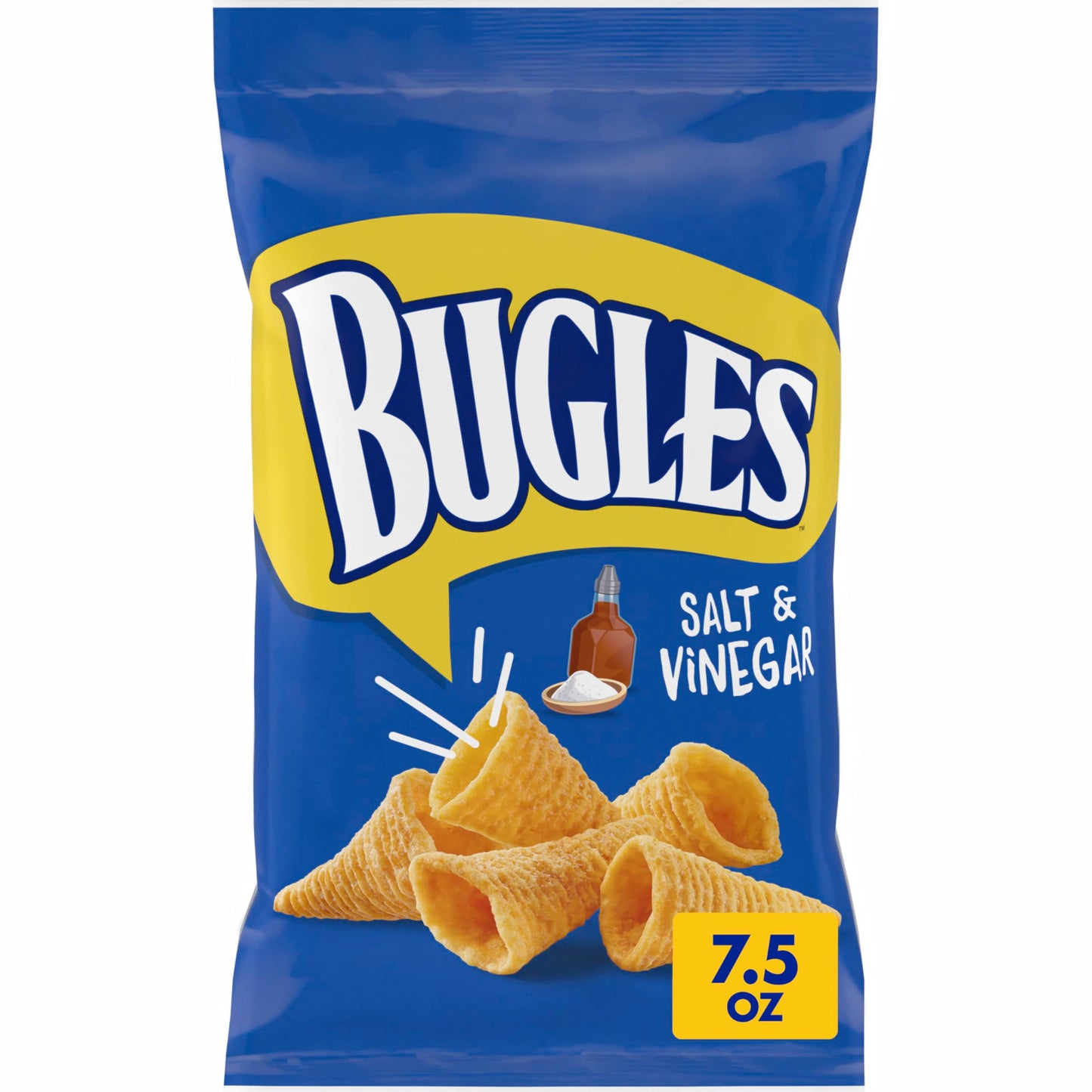 Bugles Salt and Vinegar Crispy Corn Snacks  7.5 oz