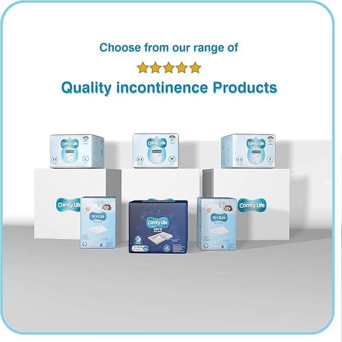 Comfy Life Premium Adult Diaper Incontinence Pull Up Pants – High Absorbency Adult Diapers for Women & Men - Adult Pull Up Nappy Pants for Comfort & Protection - Medium Pack of 12 Pants