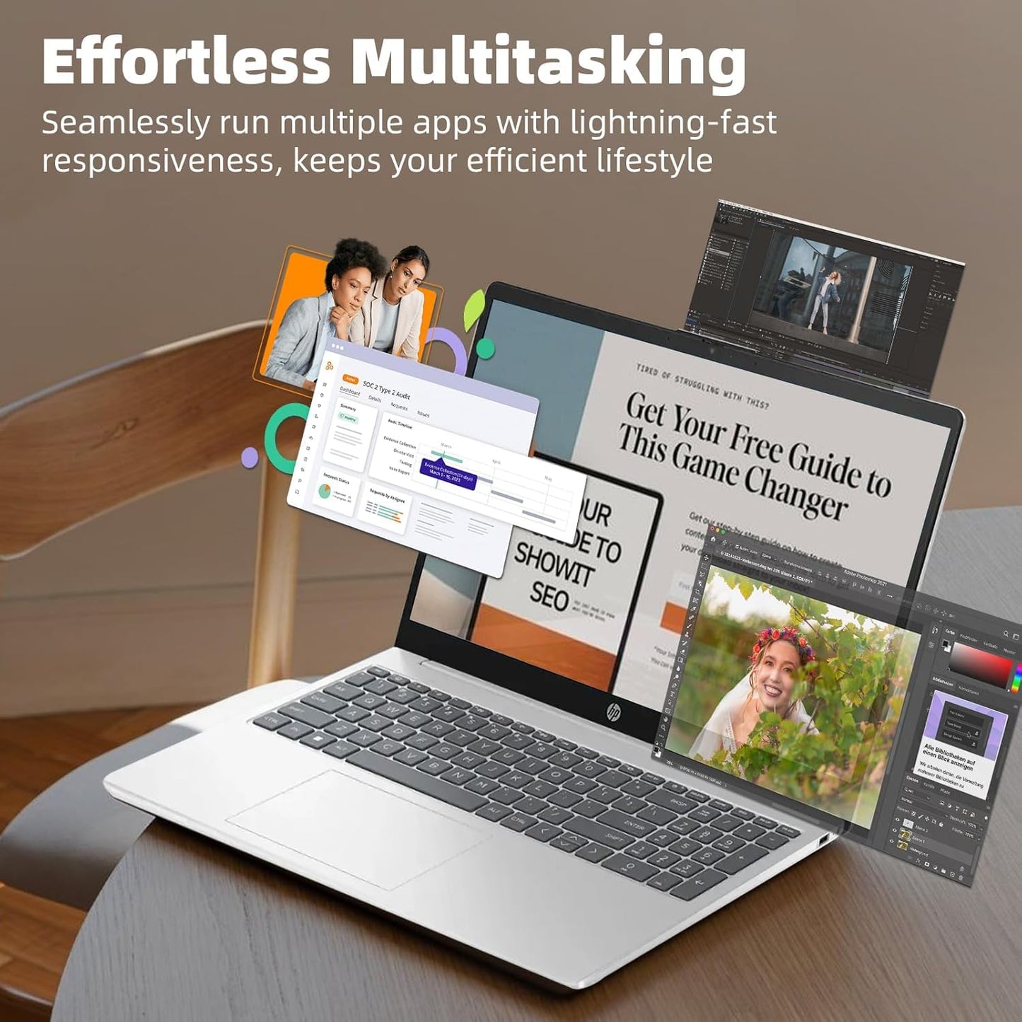 Hp Flagship Touchscreen Laptop Computer - Free Cd/Dvd Drive Office Lifetime  15.6 Hd Touchscreen  Intel I3 1215U  Wi-Fi 6E  Anti