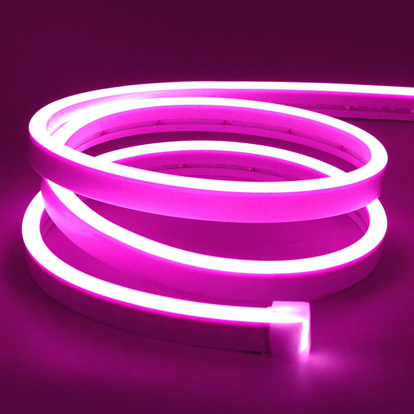 Lamomo LED Neon Flex Strip, 16.4ft Pink Waterproof Silicone Light for Indoor/Outdoor Decoration