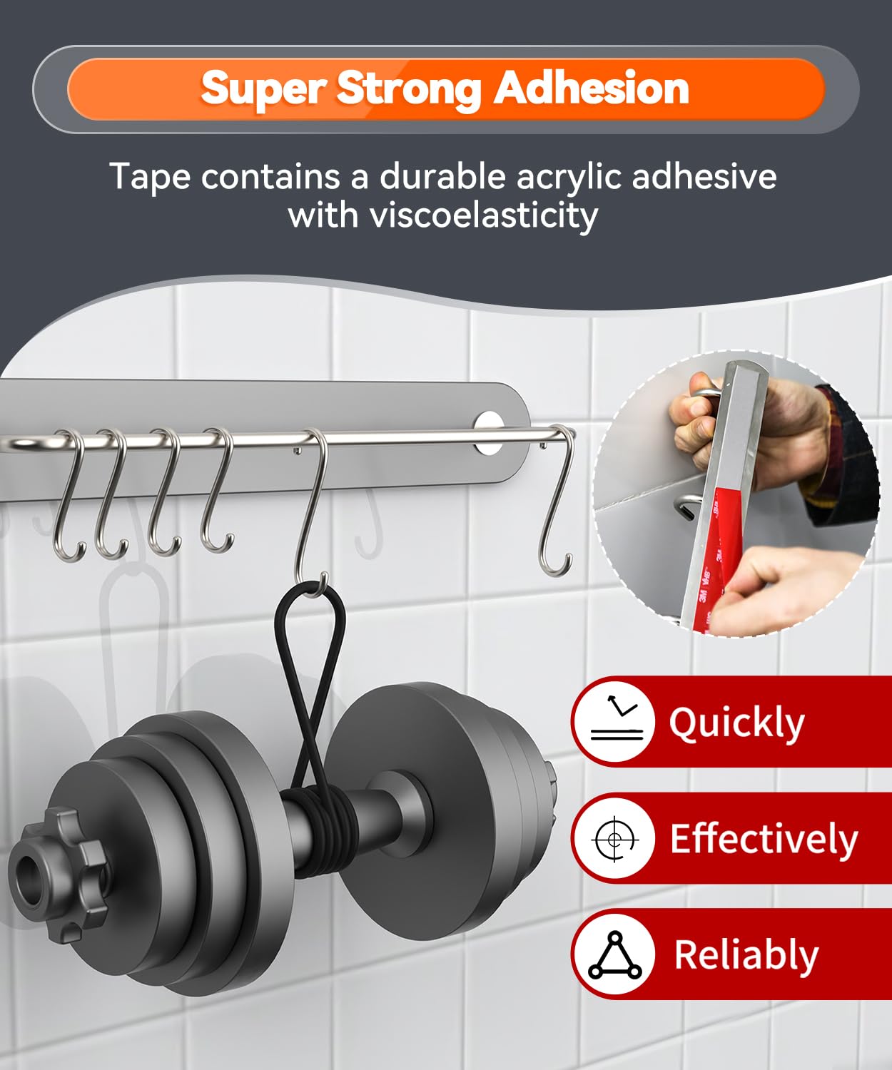 Cosygo Double Sided Tape Heavy Duty, 15FT Outdoor Heat Resistant Automotive Waterproof Mounting Tape, 1.2In Width Super Strong Adhesion Foam Tape