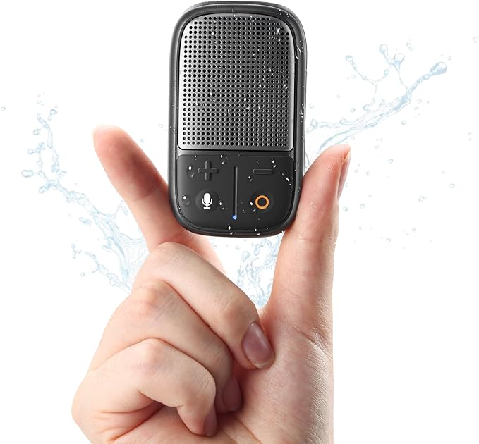 SUPERONE 2026 Upgrade Wearable Bluetooth Speaker with Voice Assistant & Mic, IPX7 Waterproof Clip-on Portable Speaker, TWS...