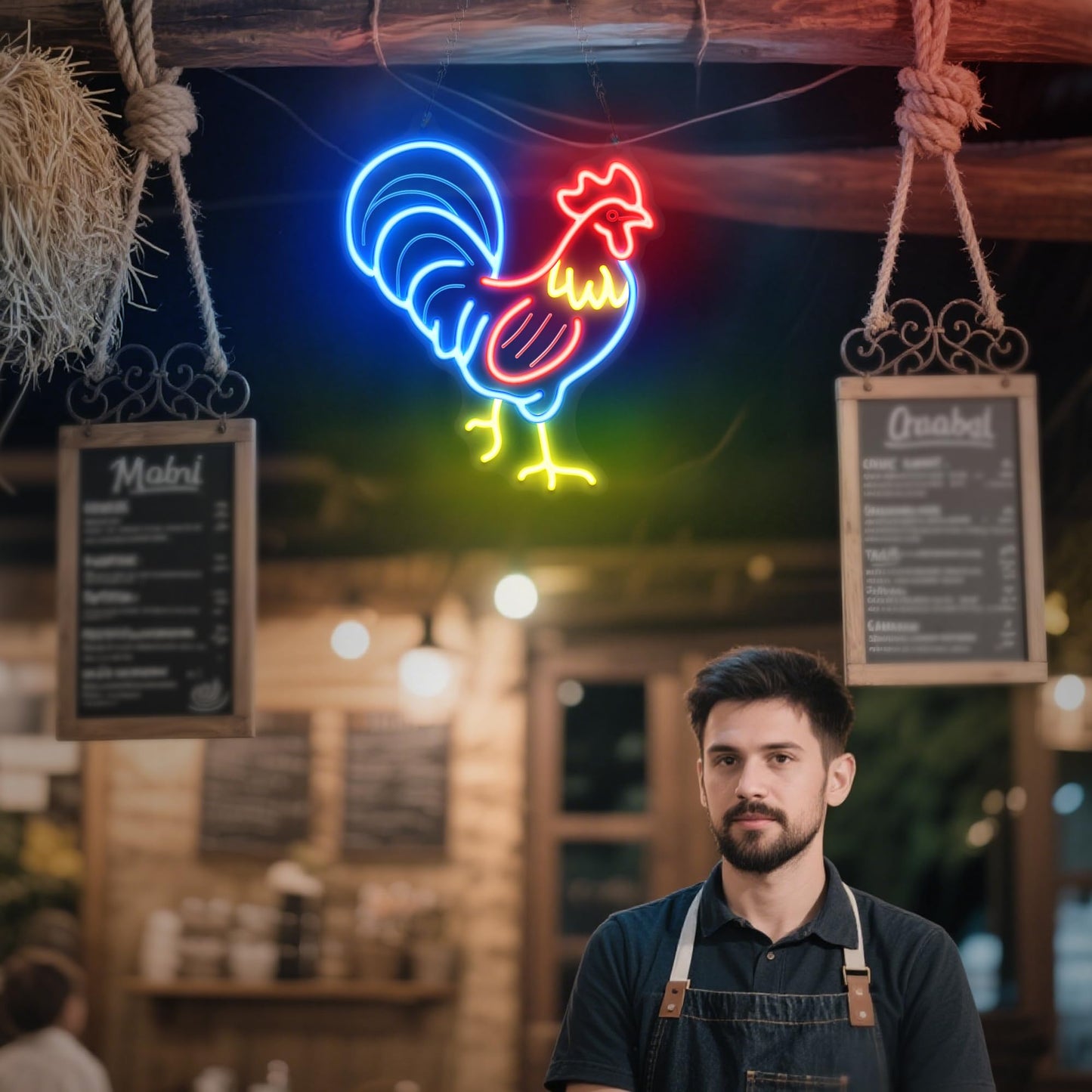 nite Rooster Neon Sign  Led Neon Lights For Room Wall Table Decor Art  Home Party Birthday Holiday Gift For Kids Teens mature-themeds