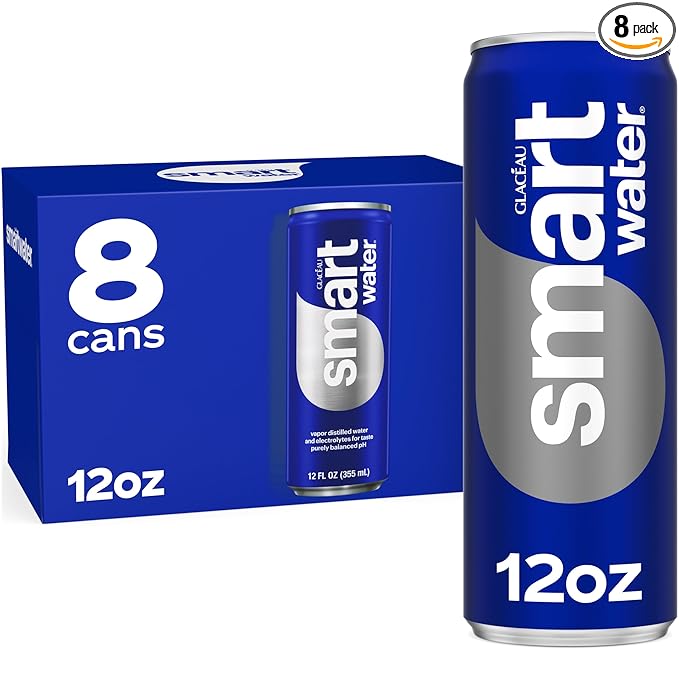 Smartwater Aluminum Can 12oz 8pk