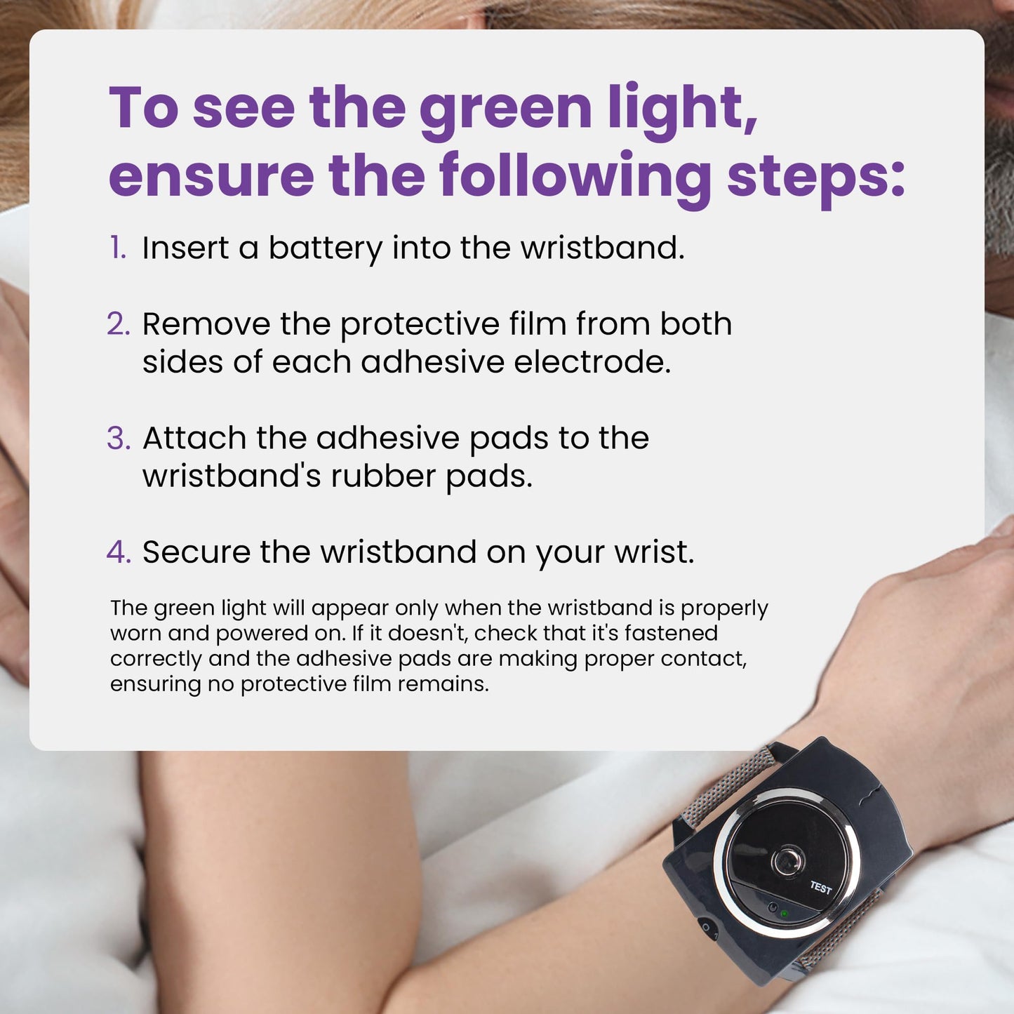 Sleep Connection Anti-Snore Wristband - Advanced Anti Snoring Device with Bionic Detection Technology, Adjustable Intensity, Comfortable & Anti Snore Device for Men and Women