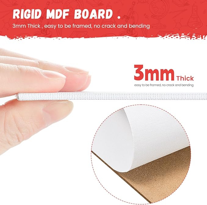 Simetufy 42 Pack 5x7 Inch Small Canvas Boards for Painting, 8oz Pre-Primed Flat Canvas Panels, Acid-Free 100% Cotton for Acrylics Oil Watercolor Paints