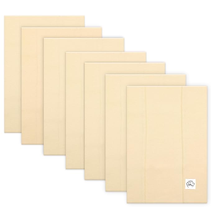 Baby Burp Cloths for Boys and Girls - 7 Pack Large 100% Organic Cotton - Double Layered Extra Absorbent Burp Rags, Pastel