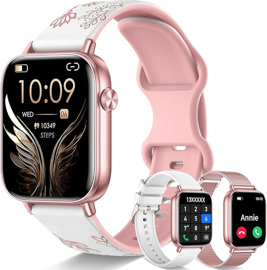 1.83'' Smart Watch for Women with Bluetooth Call (Answer/Dial), Activity Fitness Tracker with 100+ Sport Modes Heart Rate/...