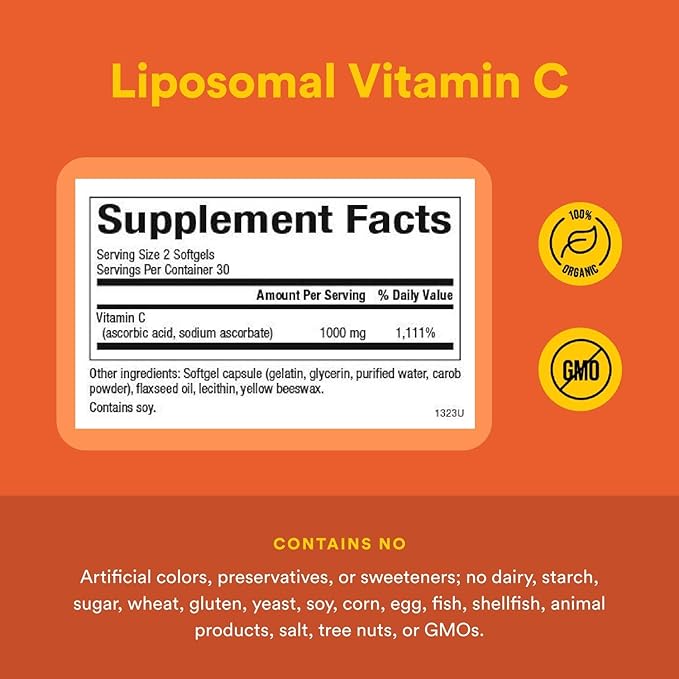 Natural Factors Liposomal Vitamin C, 60 Softgels