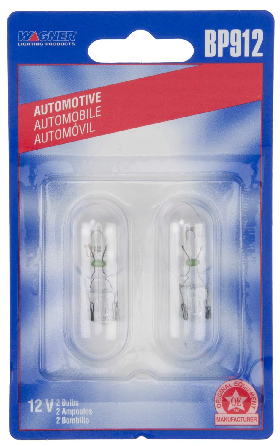 Wagner Bp912 Standard Multi-Purpose Light Bulb, Glass, Assorted, Pack Of 2