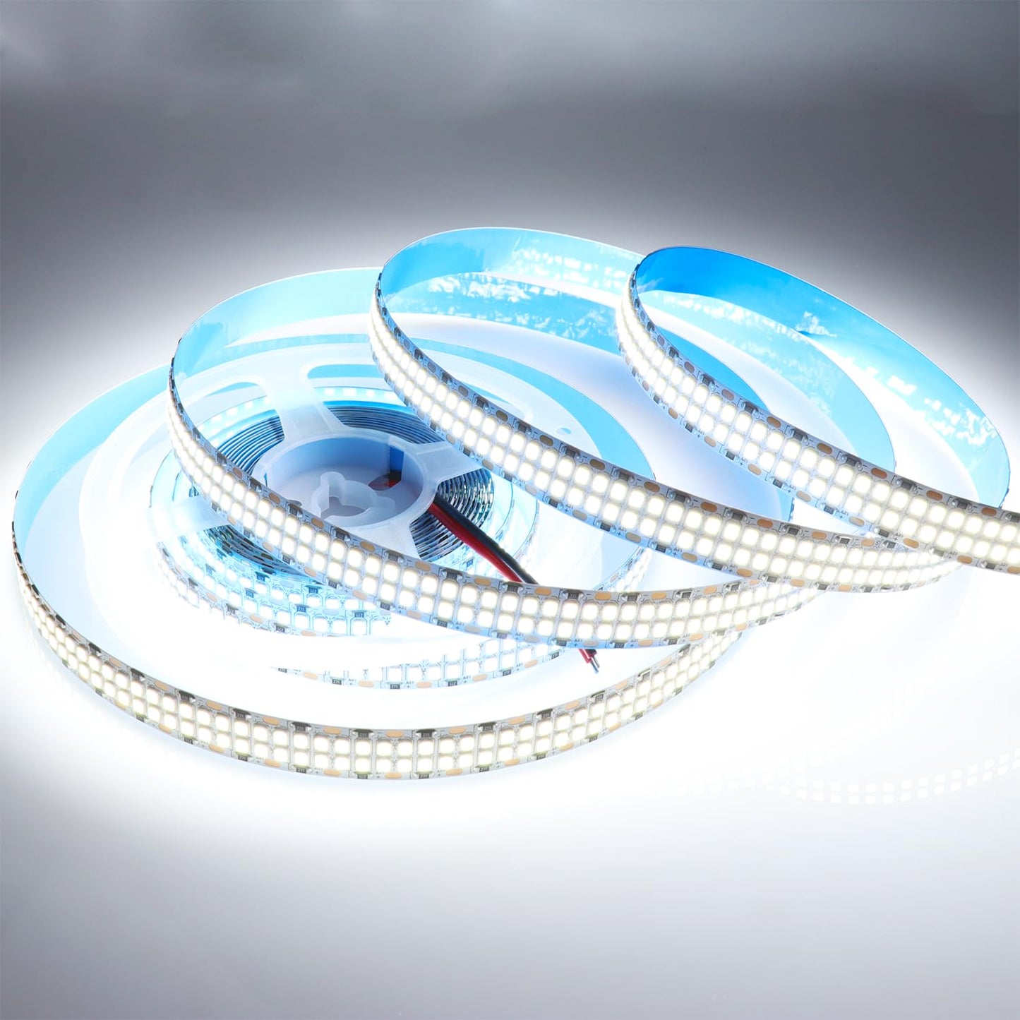 LEDENET LED Strip Lights 16.4ft 2400 LEDs Cold White 6500K Non-waterproof IP20 Flexible Tape Light DC 12V Model LEDENET-STRIP-