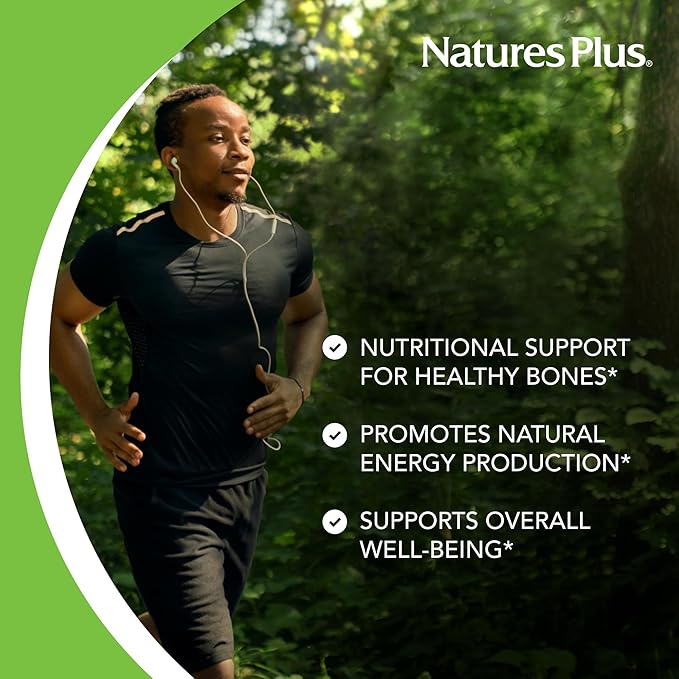 NaturesPlus Cal/Mag - 90 Vegetarian Tablets - 500 mg Calcium & 250 mg Magnesium - 90 Servings