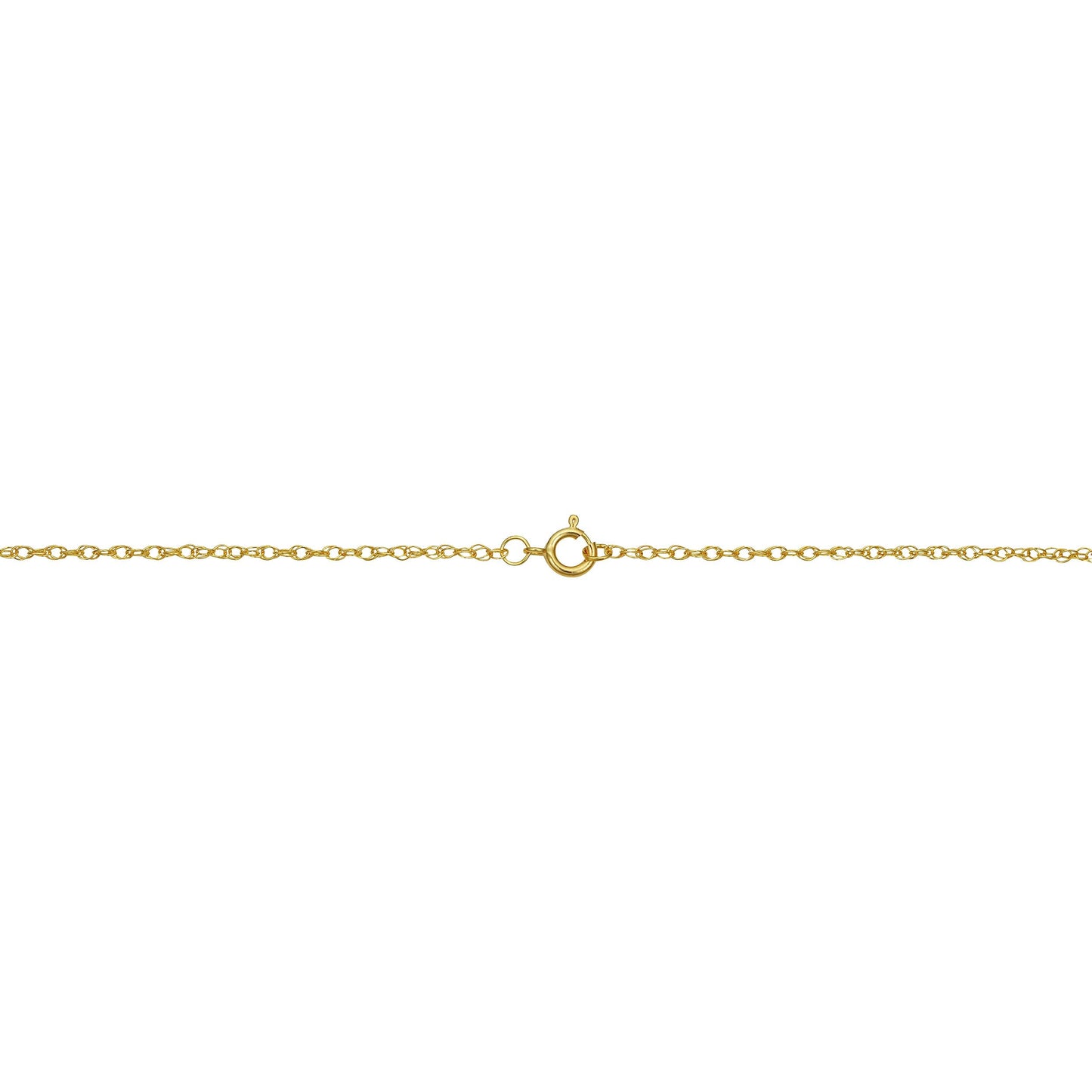 Kooljewelry Solid 10k Yellow Gold Rope Chain Necklace (1 mm, 24 inch) - VERY THIN AND LIGHTWEIGHT