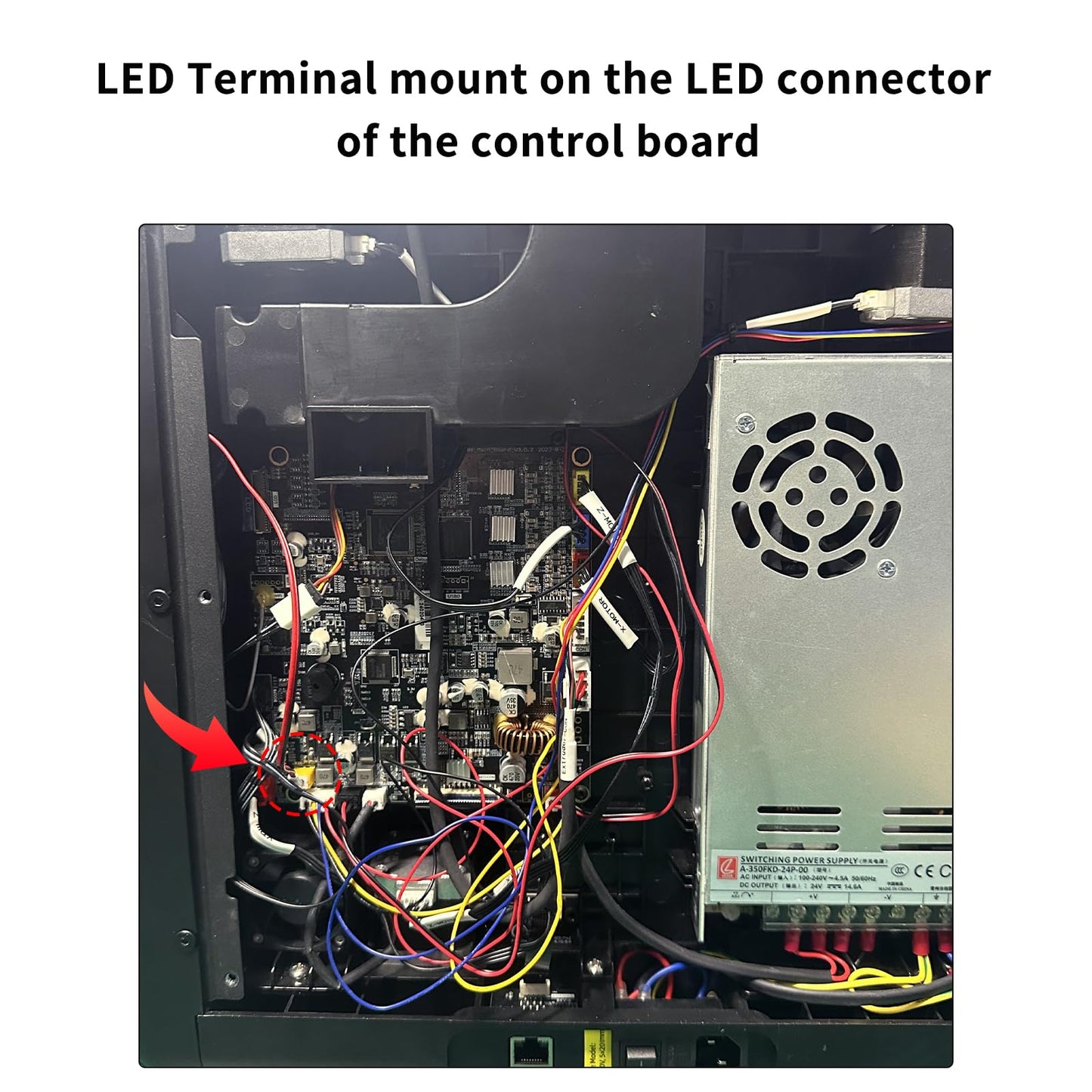 Imdinnogo 3D Printer Accessories Adventuer 5M/ 5M Pro 24V LED Light Board Replacement: 7Pcs Lamp Beads with Cable Flexible Bright Cold White Lighting Strip - Increased AD5M Chamber Brightness