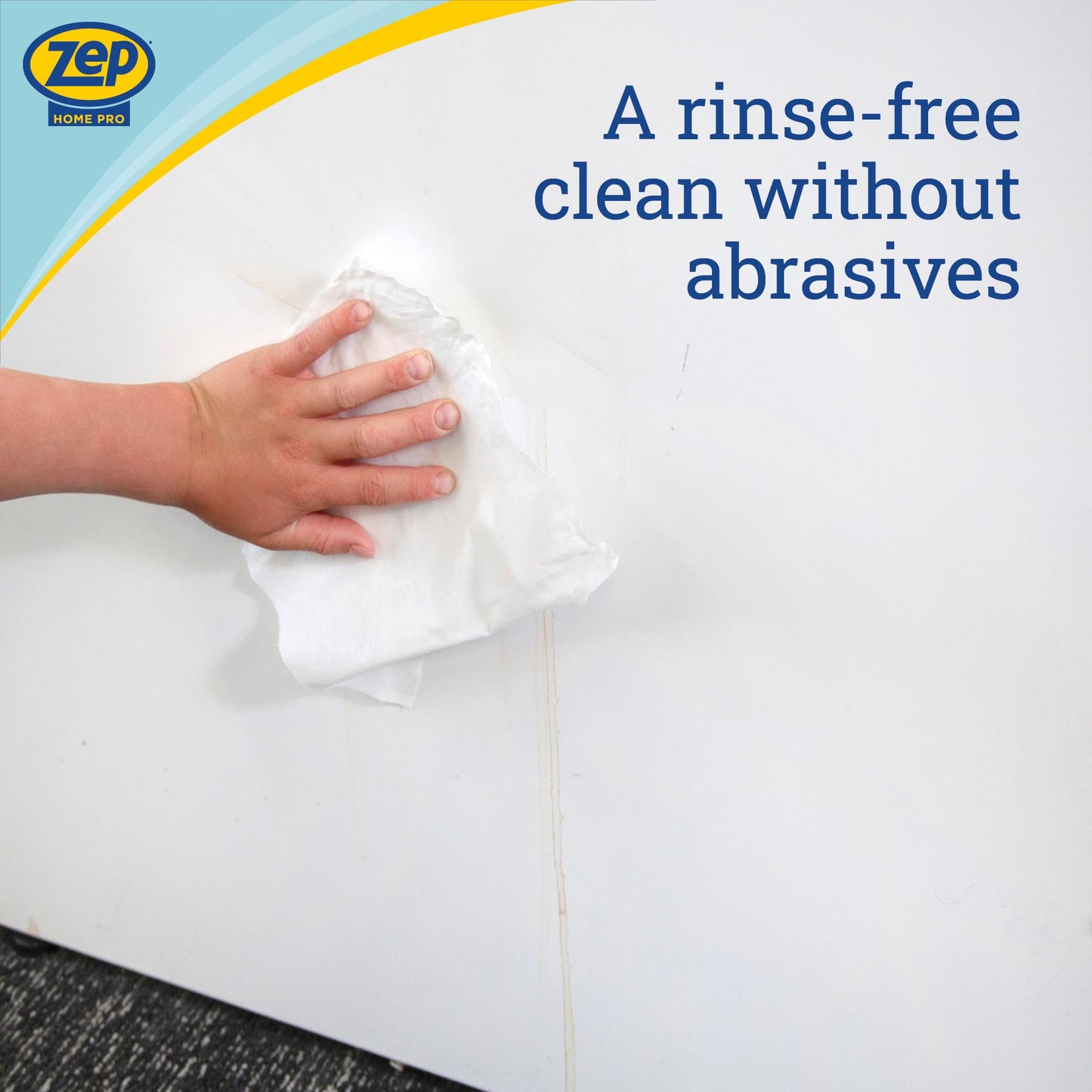 Zep Home Pro Clean Eraser Wipes 50 count- R59112- Removes Scuffs, Handprints, Crayon, Greese for use on Walls, Baseboards, Doors, Cabinets and Trim