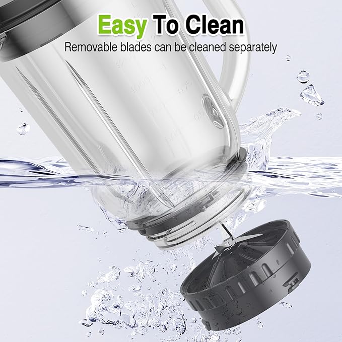 OMMO Blender, Professional Smoothie Blender with 4 Stainless Steel Blades, 50oz Glass Blenders for Kitchen with 2 Speed&Pulse, Dishwasher Safe for Ice Crush, Smoothies, Nuts, Frozen Drinks and Fruits