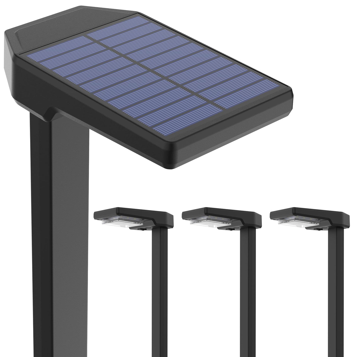 AUDERWIN Solar Pathway Lights Outdoor, Smart Color Changing with 9-in-1 (Warm White/Cool White/RGBCW) Modes,Bright Landscape Lig