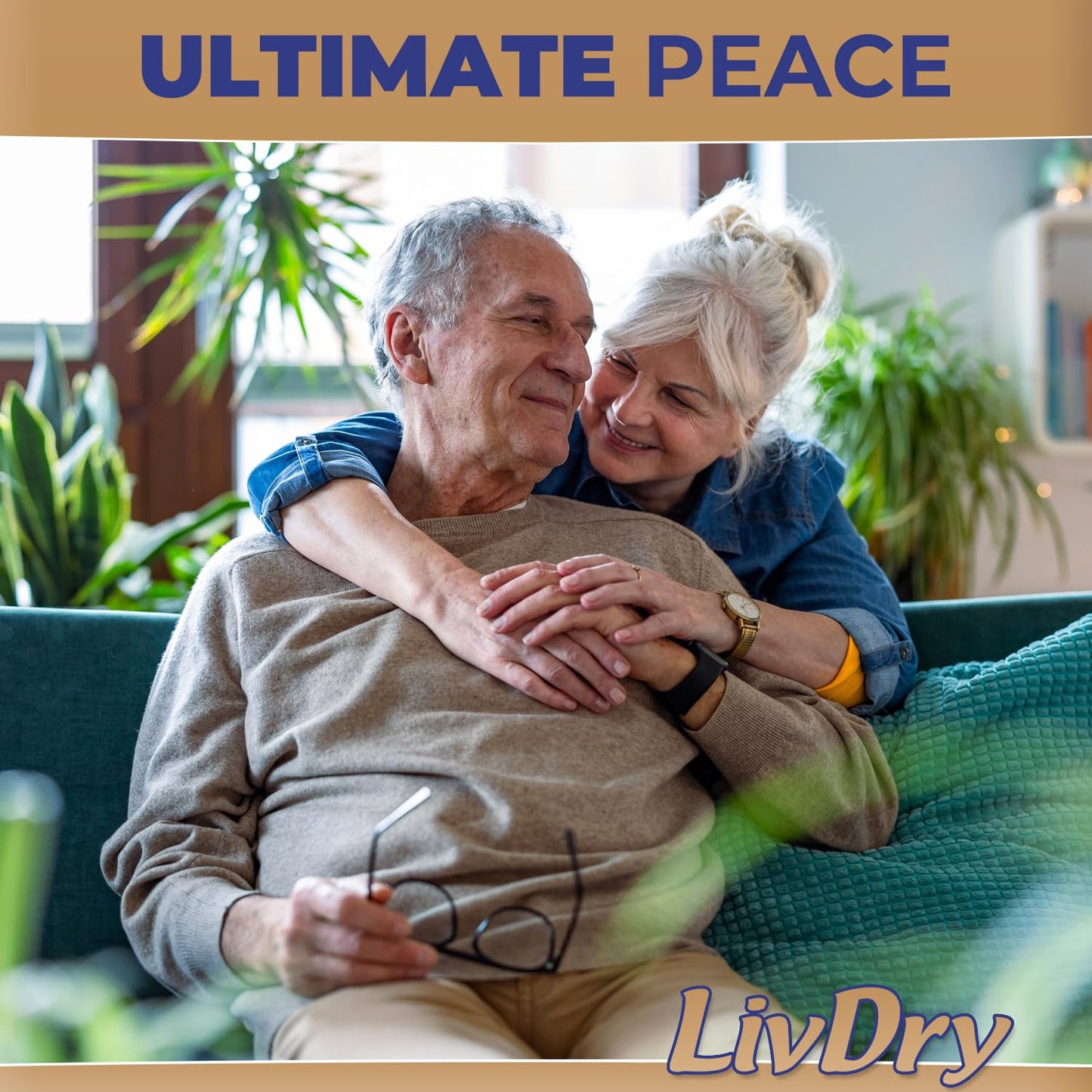 LivDry Small Ultimate Adult Incontinence Underwear, High Absorbency, Leak Cuff Protection, S, 72-Pack