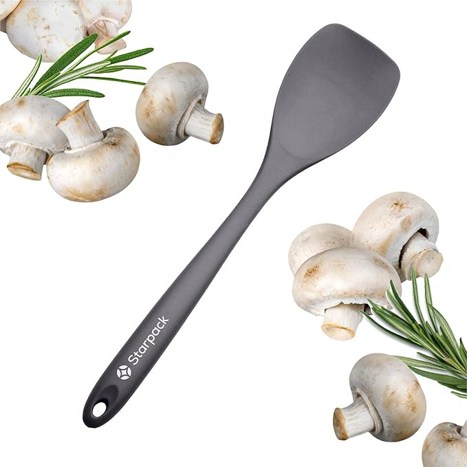 Starpack 'The All Rounder' XL Premium Silicone Spoonula - Silicone Spatula Spoons Heat Resistant to 600°F - Best LFGB Grade Spoonulas - Rubber Spoon Spatulas - Kitchen Spoon Spatulas for Cooking