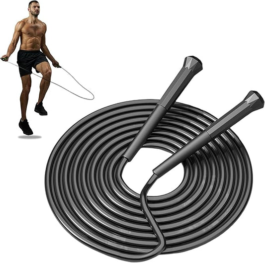 10 ft Speed Jump Rope with Handle, Adjustable Skipping Rope for Men Women, 3 oz Ultra-light Professional Fitness Boxing Cr...