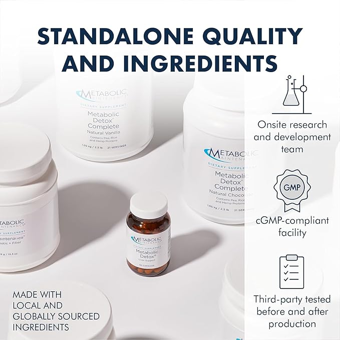 Metabolic Maintenance L-Glutathione 100mg - Antioxidant, Immune, Liver + Detox Support Supplement - 'Free Form' for Superior Absorption (60 Capsules)