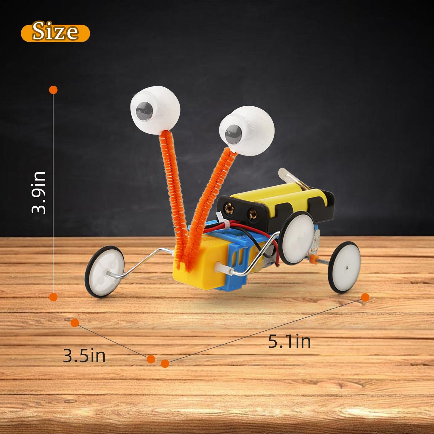 4 Set Bulk Robot Kits for Kids 6-8 8-12, STEM Crafts Robotics Science Projects STEM Toys for Boys Girls, Electronics Building Craft Kit Classroom Activities 1st 2nd 3rd Grade 6 7 8 9 10 11 12 Year Old