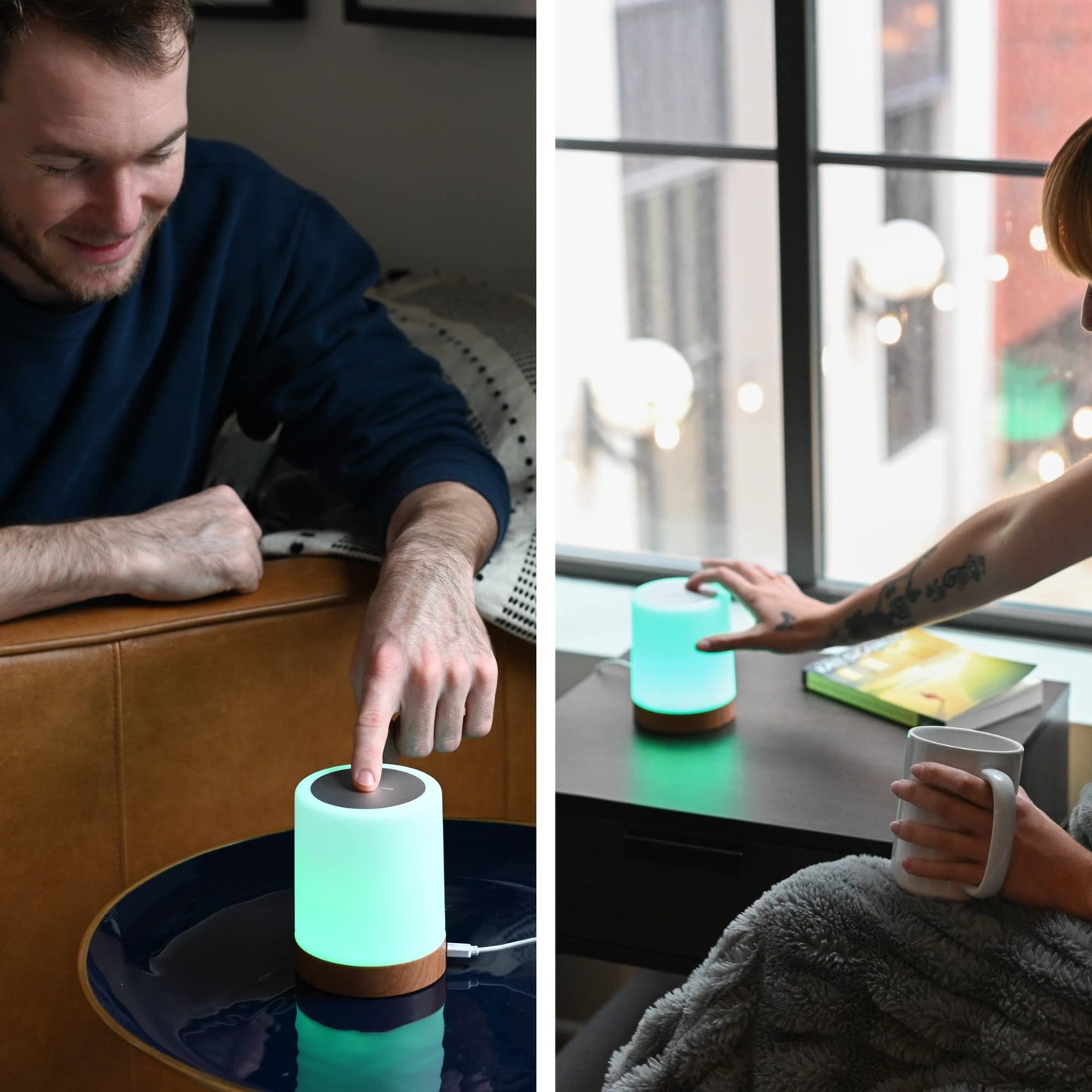 Friendship Lamps By Luvlink - No Subscription Wifi Touch Lamp For Long Distance Relationships  Couples  Friends & Family - Gift Ready (Set Of Five)