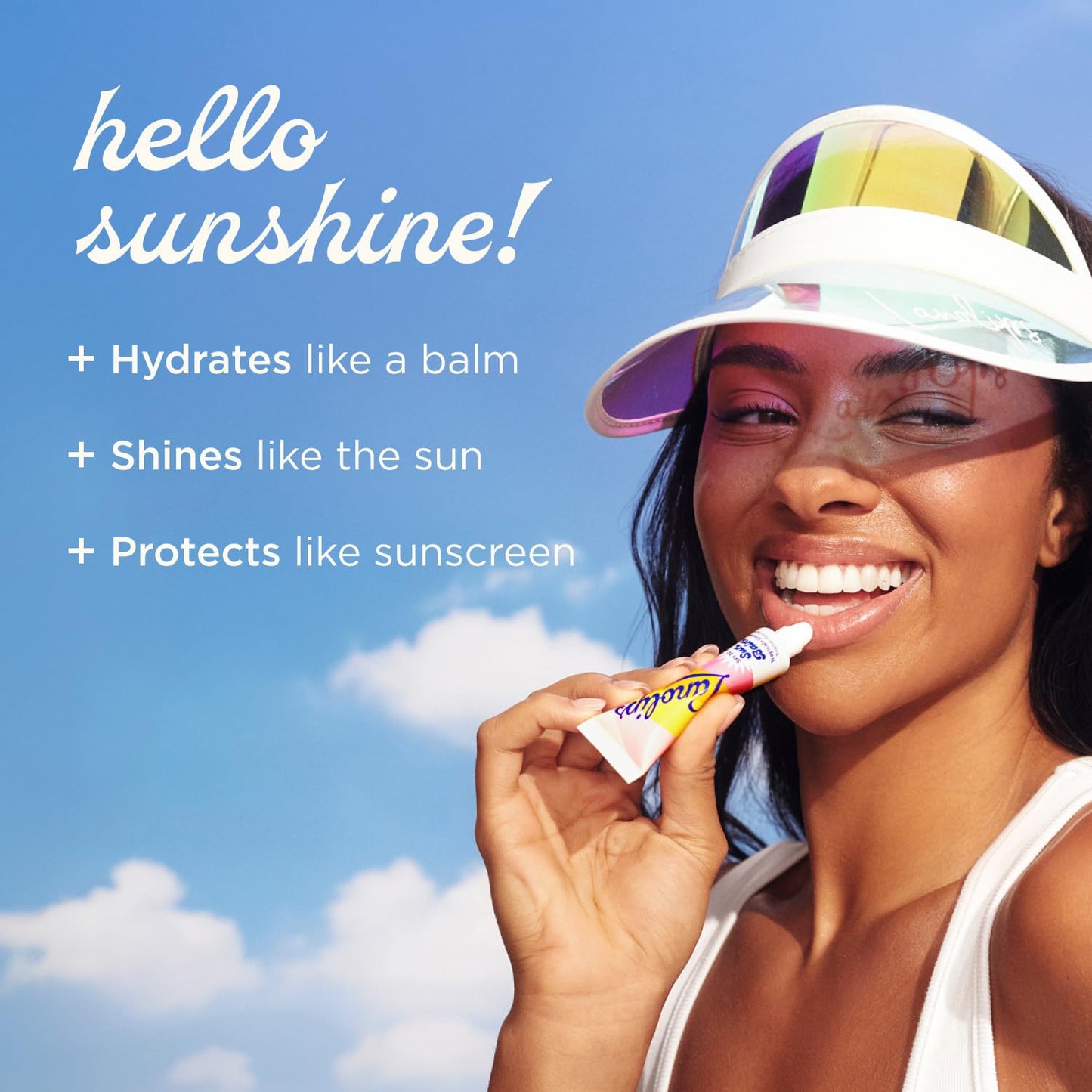 Lanolips Sun Balm Tropical SPF 30 Lip Balm - Hydrating Lanolin Lip Moisturizer with Pineapple Scent - Beach Essentials & Sun Car