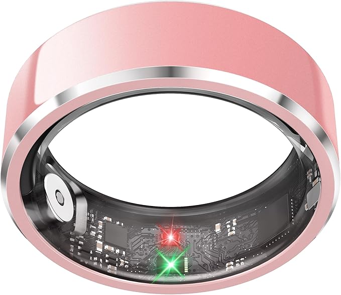 Smart Ring for Women,Fitness & Activity Tracker with Blood Oxygen/Heart Rate Monitor, Sleep Tracker, Step Counter, IP68 Wa...