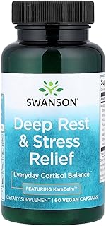 Swanson Deep Rest and Stress Relief - Featuring Karacalm 500 mg 60 Vegan Caps