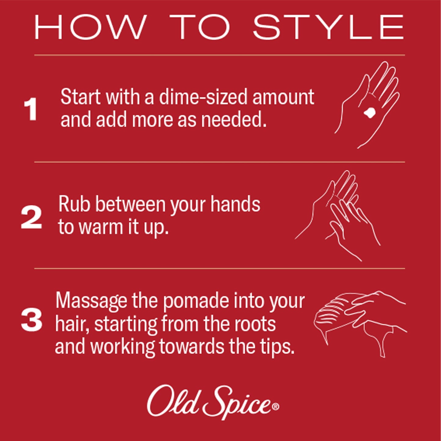 Old Spice Thickening Pomade for Men, Medium Hold with Low Shine, 2.22 oz